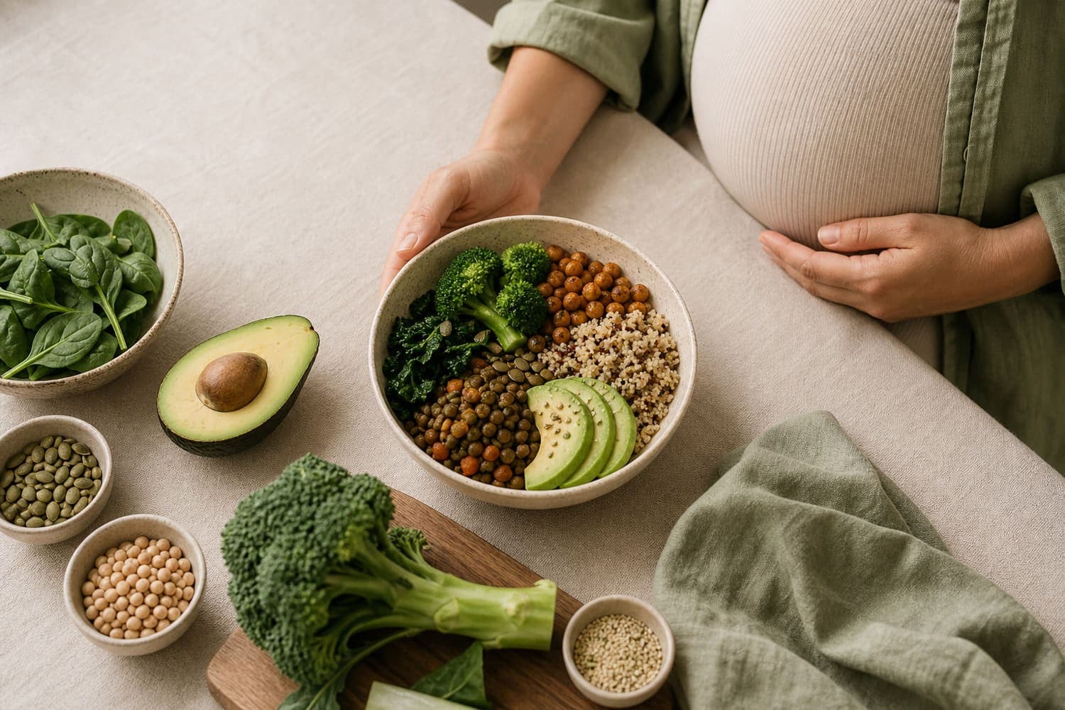 Dieta vegetariana y vegana en el embarazo: viable con buena planificación
