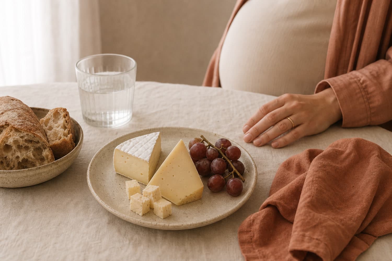 Quesos en el embarazo: cuáles puedes comer y cuáles evitar.
