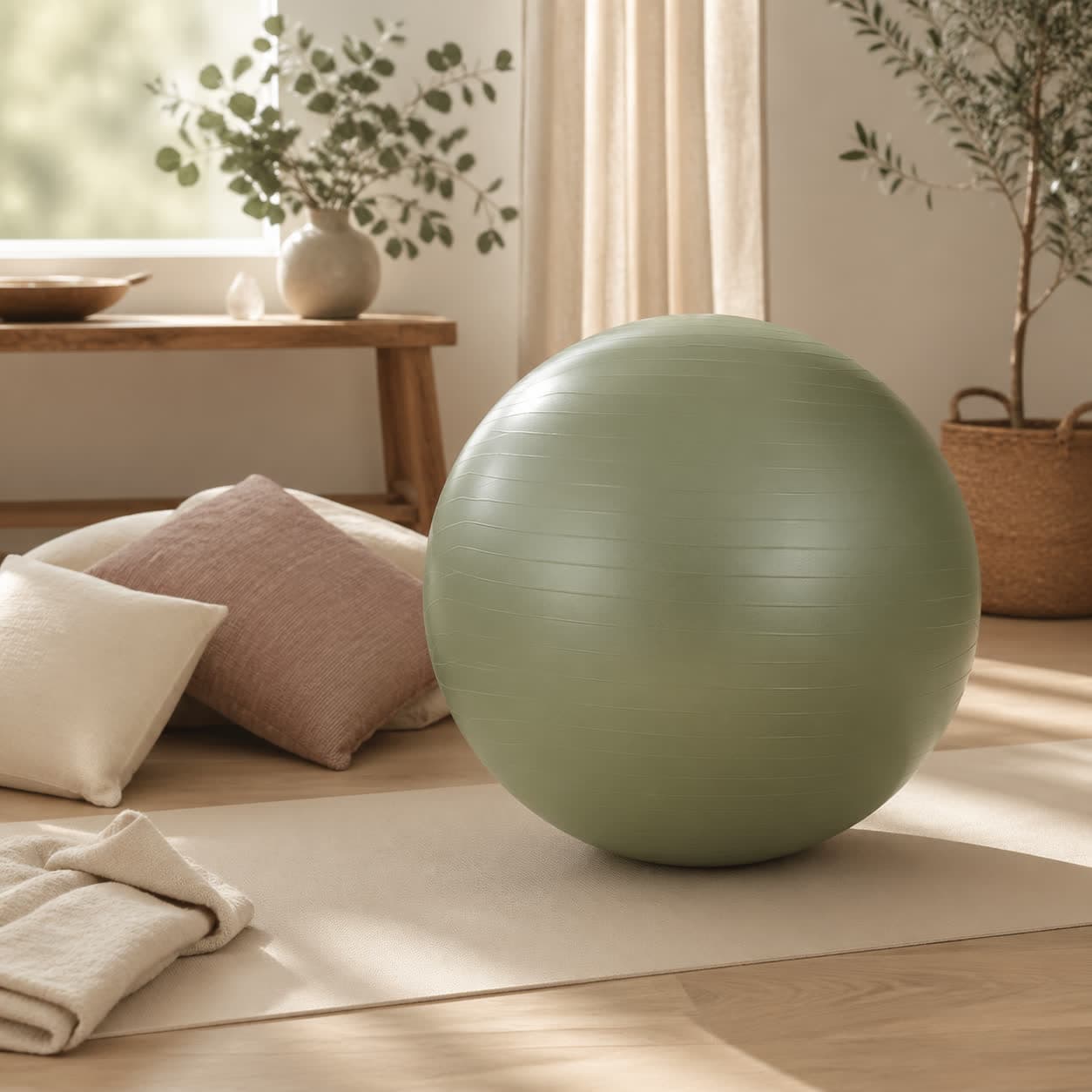 Pelota de parto y yoga prenatal